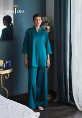 Asim Jofa Lounge Wear Ajlw-11 Satin Silk 2 Pcs