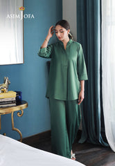 Asim Jofa Lounge Wear Ajlw-12 Satin Silk 2 Pcs