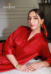 Asim Jofa Lounge Wear Ajlw-09 Satin Silk 2 Pcs