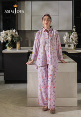 Asim Jofa Lounge Wear Ajlw-04 Cross Weave 2 Pcs