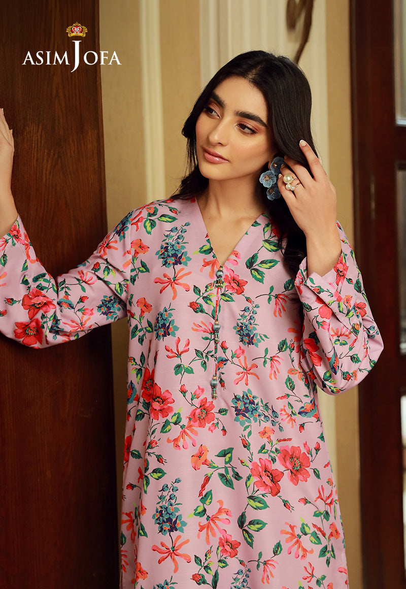 Asim Jofa Silk Symphony Ajss-04 Printed Raw Silk 1Pc
