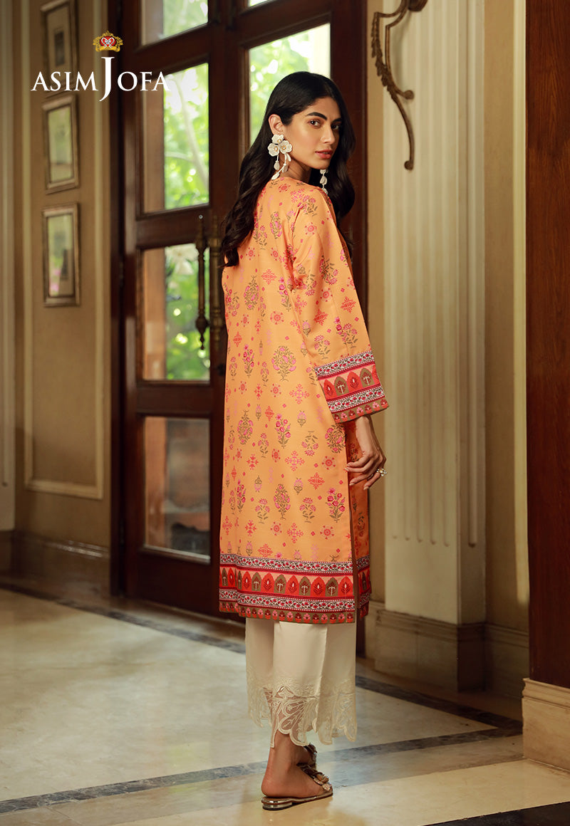 Asim Jofa Silk Symphony Ajss-07 Printed Raw Silk 1Pc