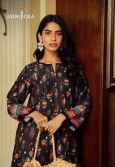 Asim Jofa Silk Symphony Ajss-02 Printed Raw Silk 1Pc