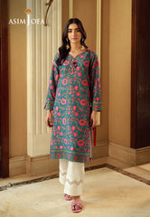 Asim Jofa Silk Symphony Ajss-08 Printed Raw Silk 1Pc