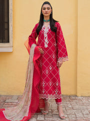 Wisteria by Roheenaz Unstitched 3 Piece Summer Lawn V-II Suit-26-A-Almas
