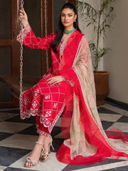 Wisteria by Roheenaz Unstitched 3 Piece Summer Lawn V-II Suit-26-A-Almas