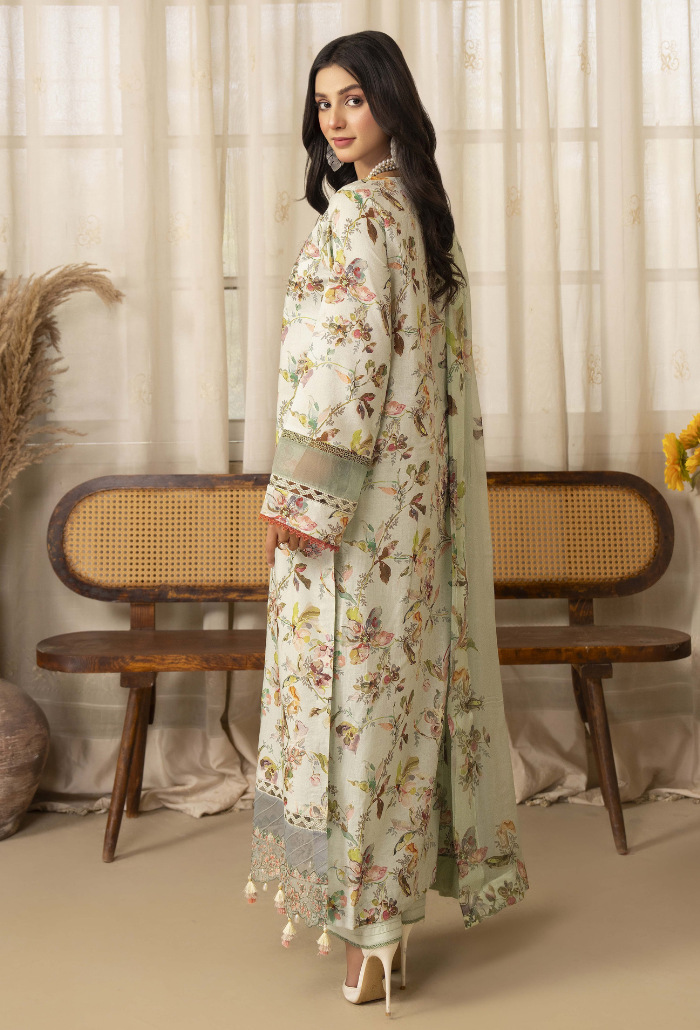 Senora By Humdum Unstitched  3 Piece Emb Printed Lawn Collection'2025-D-09