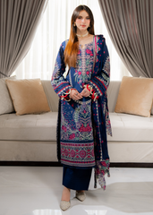 Meerak Stitched 3 Piece Emb Lawn Suit-Niva