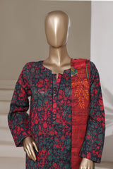 Sada Bahar Stitched 3 Piece Printed Cotton With Farshi Shalwar Vol-02 Collection'2025-FS-271-Green