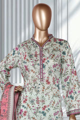 Bin Saeed Stitched 3 Piece Exclusive Printed Lawn Vol-02 Suit-LSM-2733 PISTA
