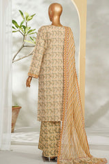 Bin Saeed Stitched 3 Piece Exclusive Printed Lawn Vol-02 Suit-LSM-2735 SKIN