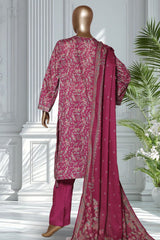 Bin Saeed Stitched 3 Piece Exclusive Printed Lawn Vol-02 Suit-LSM-2745 ATISHI