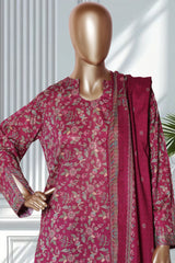 Bin Saeed Stitched 3 Piece Exclusive Printed Lawn Vol-02 Suit-LSM-2745 ATISHI