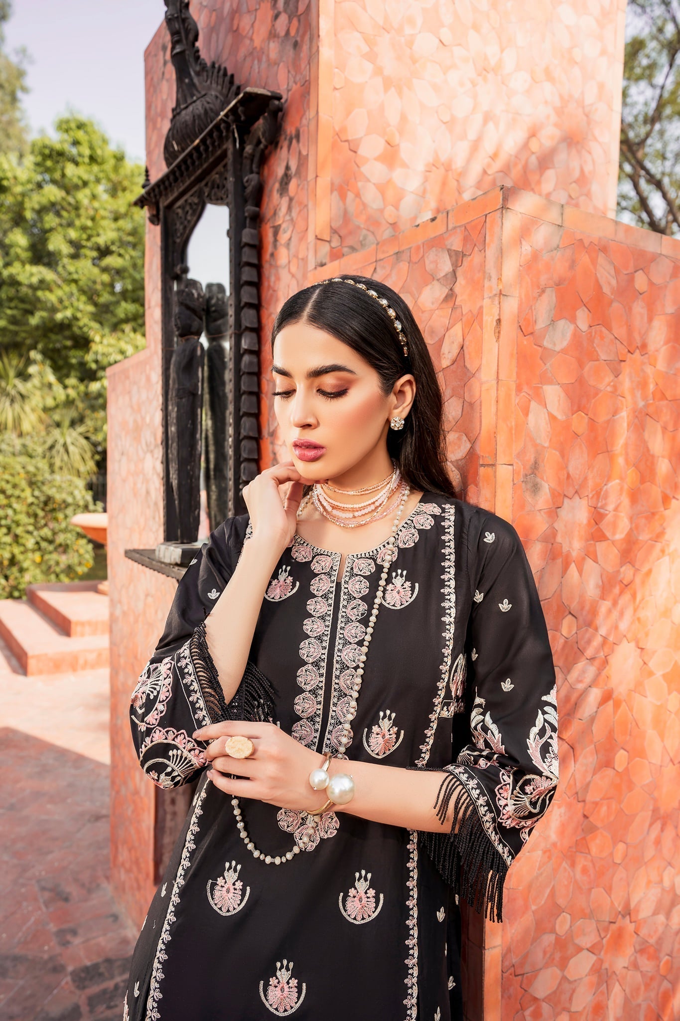 Raahi by Panache Apparel Stitched Collection-Crimson