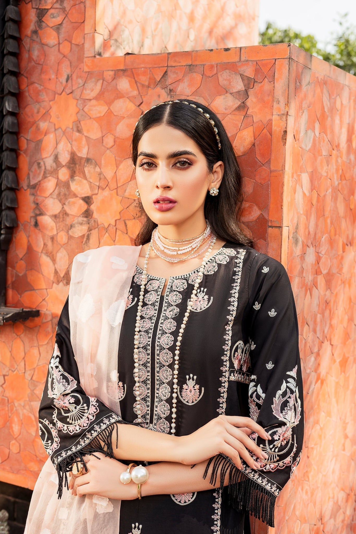 Raahi by Panache Apparel Stitched Collection-Crimson