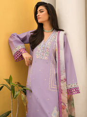 Wisteria by Roheenaz Unstitched 3 Piece Summer Lawn V-II Suit-27-B-Giti