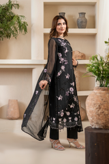 Anaya Noor By Zebtan Unstitched 3 Piece Luxury Formals Suit-AN-06