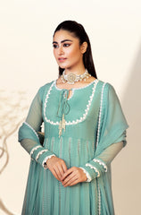 Kalidaar Frocks By Asma & Sidra Stitched Formals Suit-Amirah (Plain Chiffon Frock)