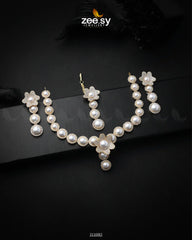 Helenium Necklace Set Golden - Zeesy Jewellery