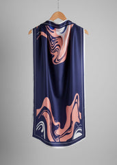 Nairah Summer Stoles Wrap-Midnight Marble