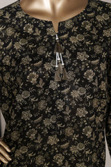 Bin Saeed Stitched 3 Piece Exclusive Printed Lawn Vol-03 Suit-LSM-2815-BLACK