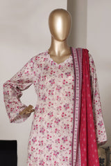 Bin Saeed Stitched 3 Piece Exclusive Printed Lawn Vol-03 Suit-LSM-2816-SKIN