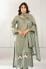 Azka By Tawakkal Stitched 3 Piece Emb Fancy Lawn Vol-2 Suit-D-2824