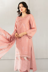 Azka By Tawakkal Stitched 3 Piece Emb Fancy Lawn Vol-2 Suit-D-2826