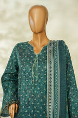 Bin Saeed Stitched 3 Piece Exclusive Printed Lawn Vol-04 Suit-LSM-2828-GREEN