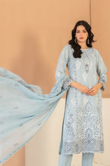 Zaylee By Tawakkal Unstitched 3 Piece Emb Broshia Lawn Suit-D-2831