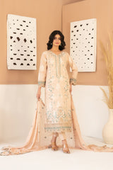 Zaylee By Tawakkal Unstitched 3 Piece Emb Broshia Lawn Suit-D-2833