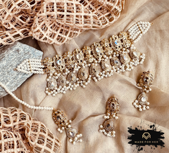 Made For Her-Mehr-o-Mah Choker Set - LNS1042
