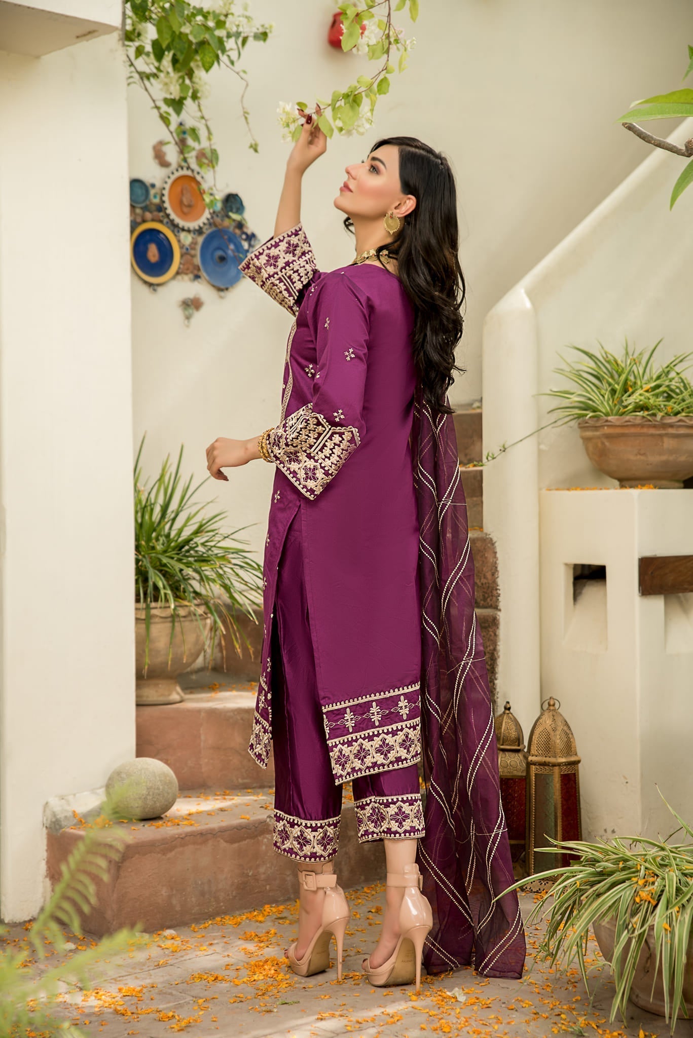 Raahi by Panache Apparel Stitched Collection-Sangria