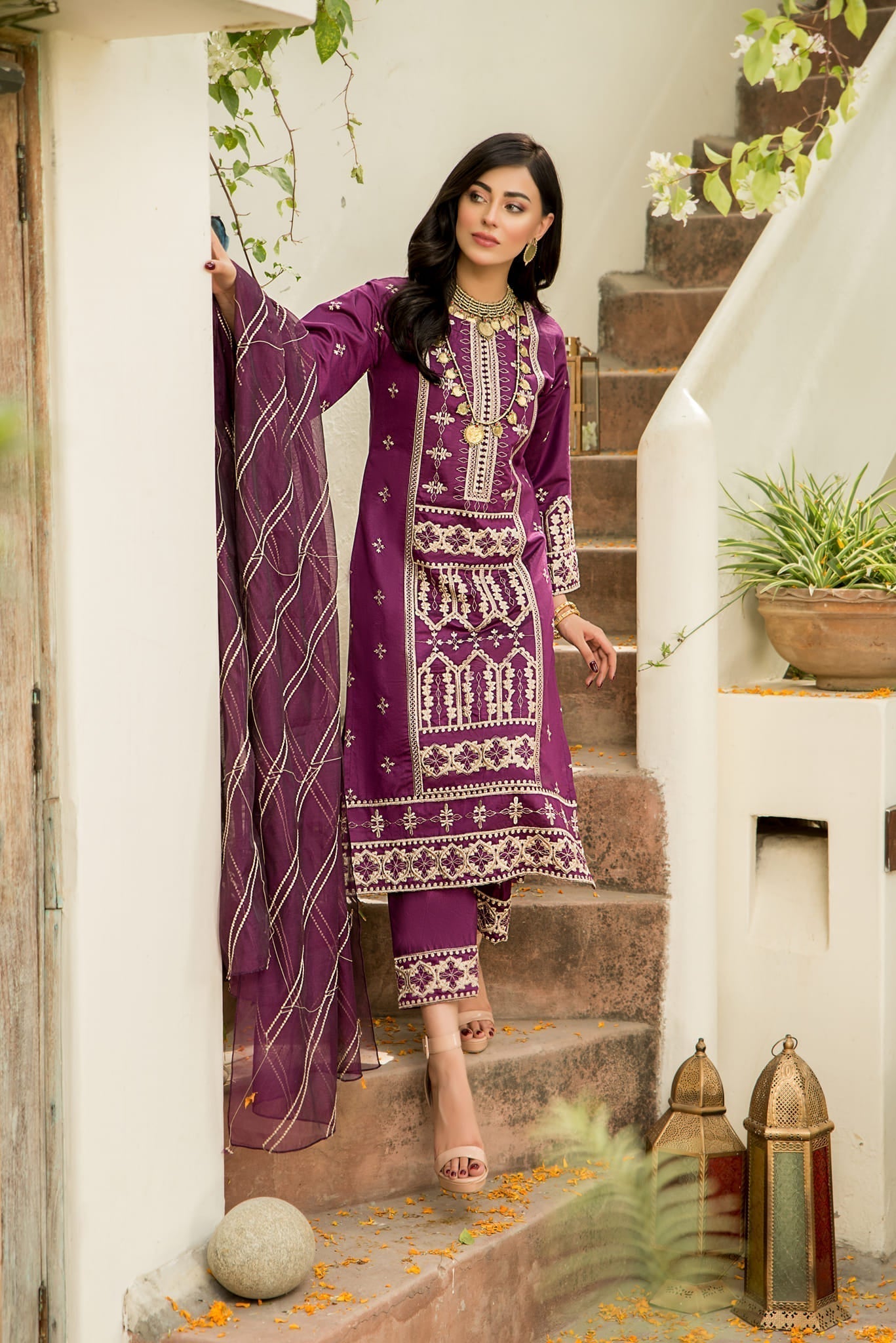 Raahi by Panache Apparel Stitched Collection-Sangria