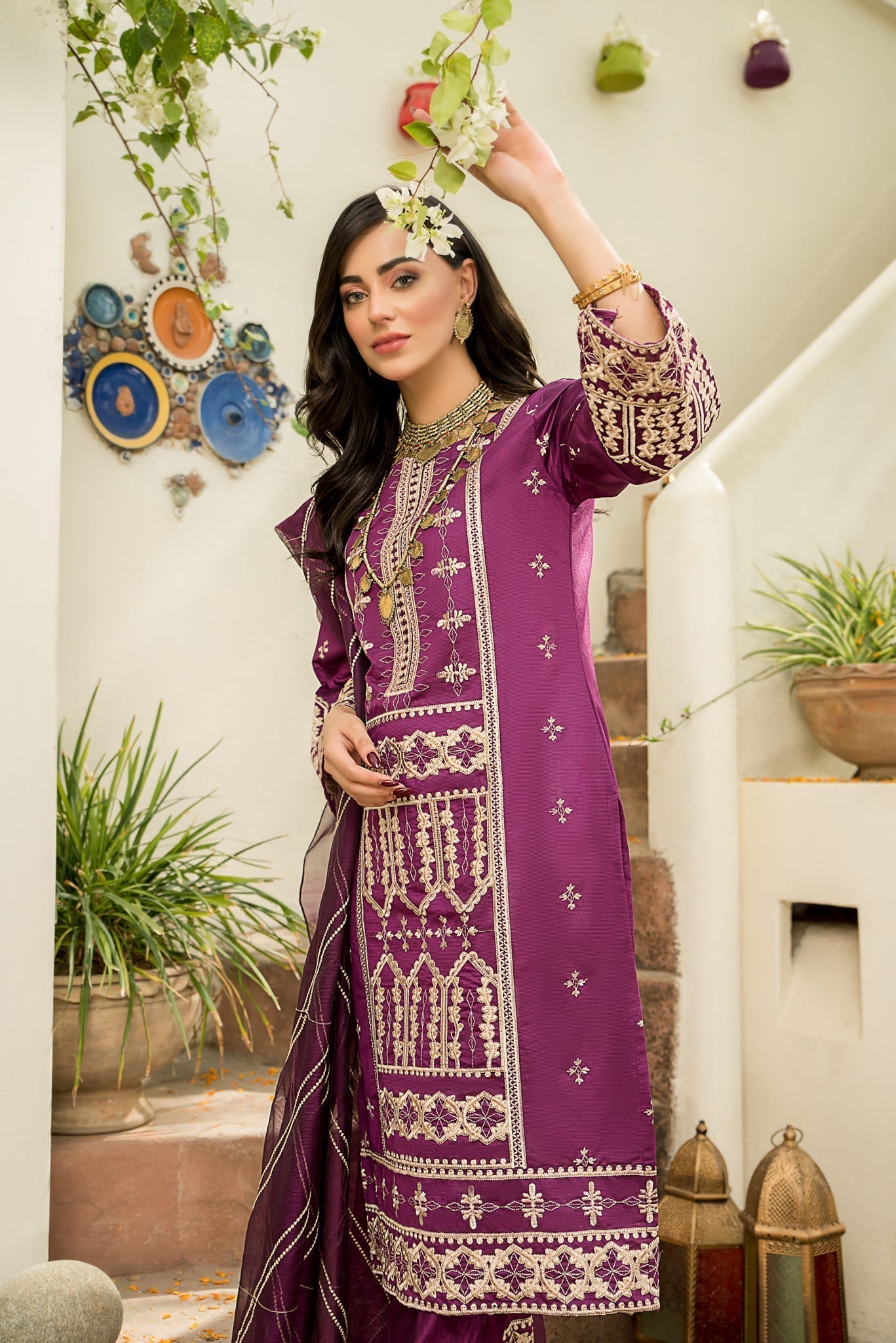 Raahi by Panache Apparel Stitched Collection-Sangria