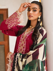 Wisteria by Roheenaz Unstitched 3 Piece Summer Lawn V-II Suit-28-A-Gohar