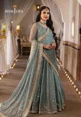 Asim Jofa Shehnai Festive Ajsh-14 Embroidered Net 3 Pcs