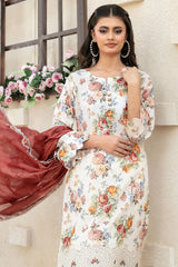 Shehrnaaz By Tawakkal Unstitched 3 Piece Emb Lawn Suit-D-2954