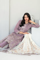 Abdar By Tawakkal Unstitched 3 Piece Emb Lawn Suit-D-2969