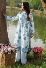 Summer Breeze By Humdum Unstitched 3 Piece Printed Emb Lawn Collection'2025-D-10