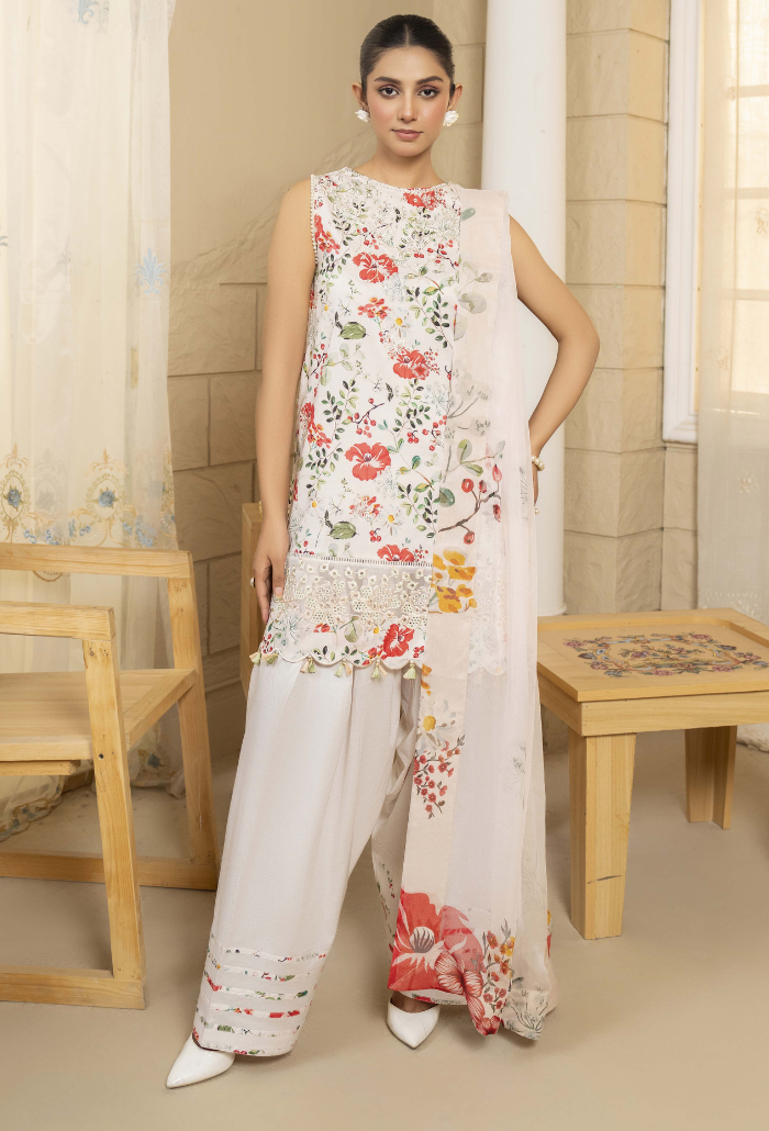 Senora By Humdum Stitched 3 Piece Emb Printed Lawn Collection'2025-D-05