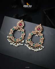 Anamta's Earrings Red & Green - Zeesy Jewellery