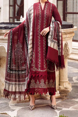 M Print by Maria B Unstitched 3 Piece Winter Suit-MPT-2002-A