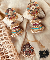 Made For Her-Eternal Nauratan Jhumki & Tikka - KWA1006