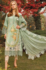 Voyage A Luxe by Maria B Unstitched 3 Piece Luxury Eid Lawn Suit-MVL-02-B