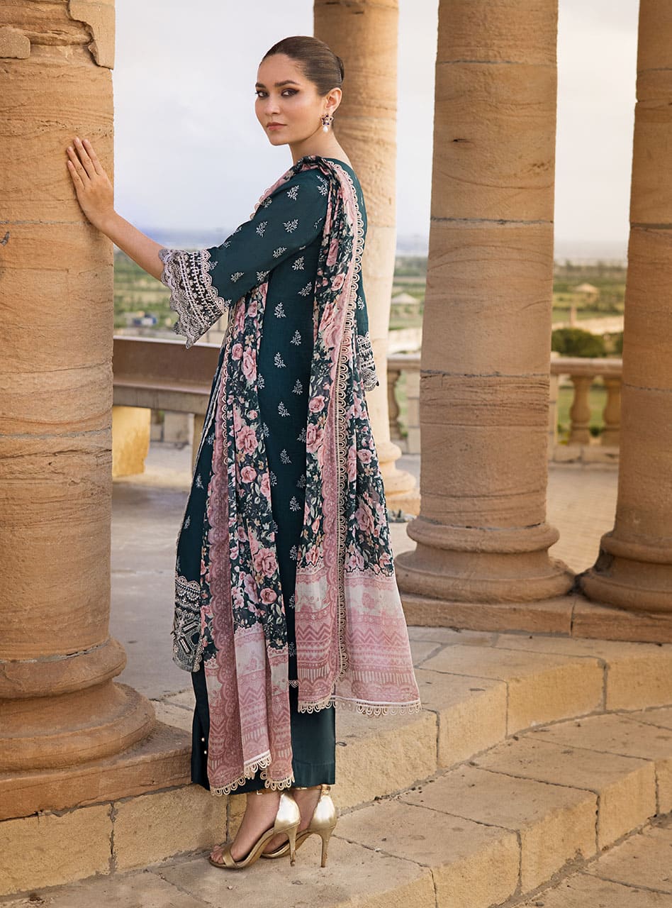 Zainab Chottani Unstitched 3 Piece Eid Luxury Lawn Collection'2023-ZC-02-B