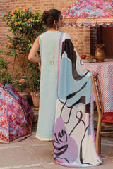 Tesoro Hemline by Mushq Unstitched 3 Piece Spring Summer Lawn Suit-HML-02-B