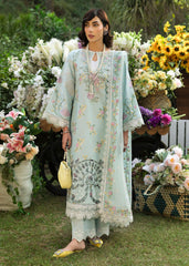 Floral Forest By Sardinia Unstitched 3 Piece Lawn Collection-Sky Petal