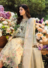 Floral Forest By Sardinia Unstitched 3 Piece Lawn Collection-Petal Veil