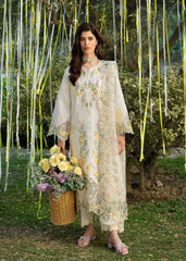 Floral Forest By Sardinia Unstitched 3 Piece Lawn Collection-Ivory Bloom